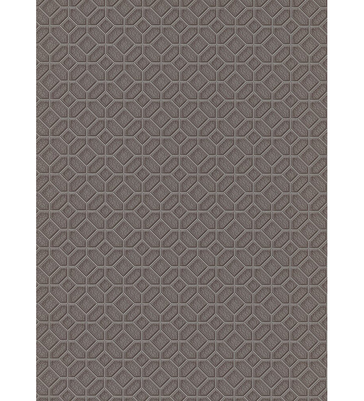 Rouleau de papier peint géométrique l 33 pi x l 21 po Kugler, Brun pâle