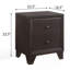 Table de chevet 2 tiroirs Espresso