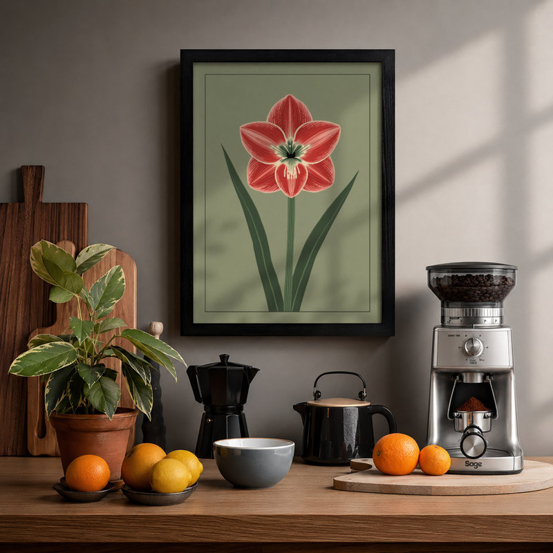 Study Botanical - Print, A2 - 59.4 x 42.0 cm, Black