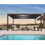 Pergola à persiennes d'extérieur en aluminium 10 pi x 16 pi bronze