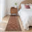 Modern Machine Washable Area Rugs Diamond Floor Mats with Non-Slip Backing, Non-Shedding Floral Print Accent Rug, Foldable Soft Low Pile Indoor Carpet-856637724