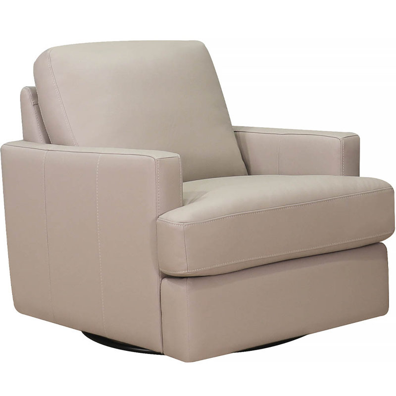 Chaise pivotante en cuir Waldwick, Cuir véritable Georgia Georgia