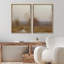 Tranquil Forest Mist Diptych, apaisant, paysage abstrait, art moderne, décoration murale, encadrée sur toile, 2 pièces-98109025-98109024
