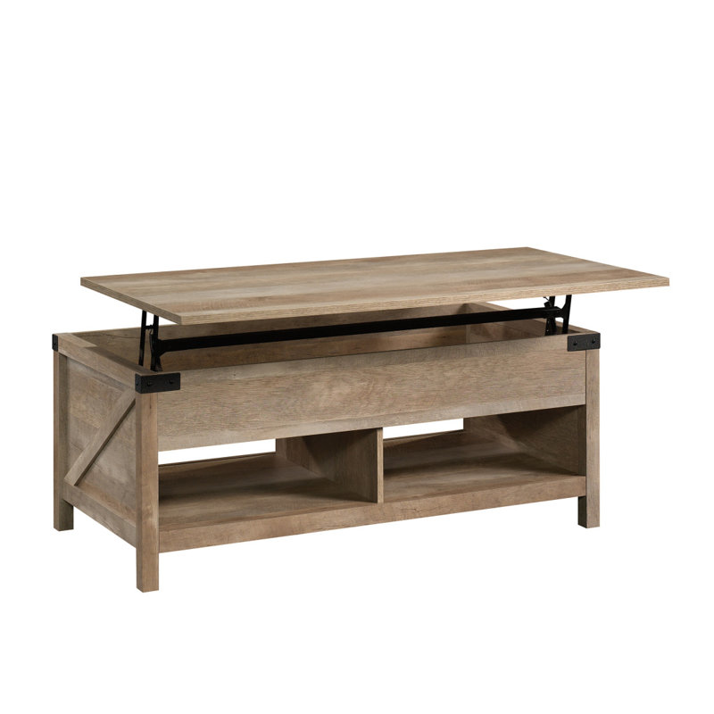 Lift-Top Coffee Table, Brown Finish