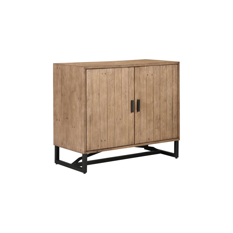 Sierra Solid Wood Accent Cabinet, Brown