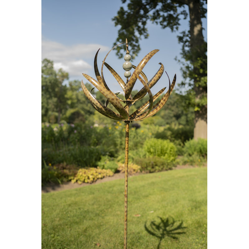 Metal Abstract Rotator, Harvest Green