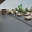Paquet de 11 tuiles de terrasse en bois-plastique composite pour terrasse-114072914