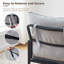 50cm H Fabric Upholstered Metal Armchair-1798958726