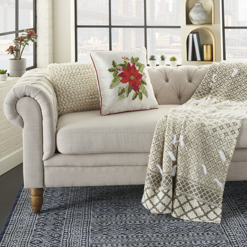 Appliqued Throw Pillow