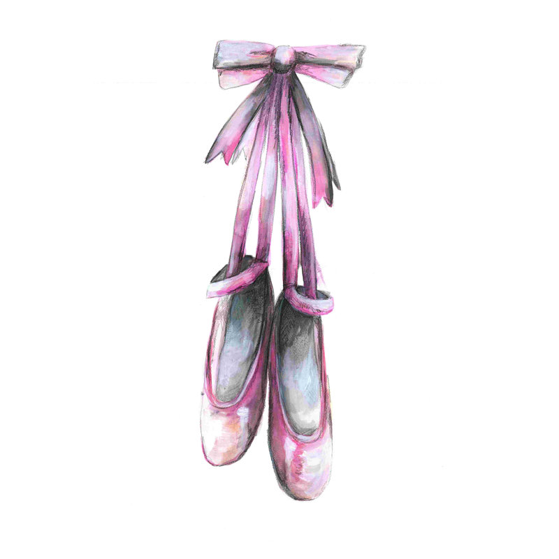 Nœud papillon chaussures de ballet, H 30 po x l 20 po