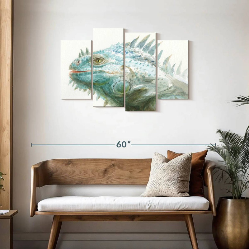 Brampt Tropical Iguana, 27" H x 43" W