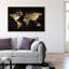 Large Mapamundi Gold - Print on Canvas-696677163-696677158