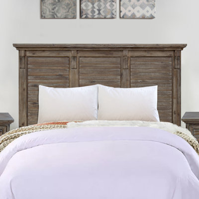 Catrease Solid Wood Panel Headboard