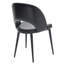 Ensemble de 2 chaises de salle à manger modernes en similicuir avec pieds en métal - chaises d'appoint rembourrées-109011295