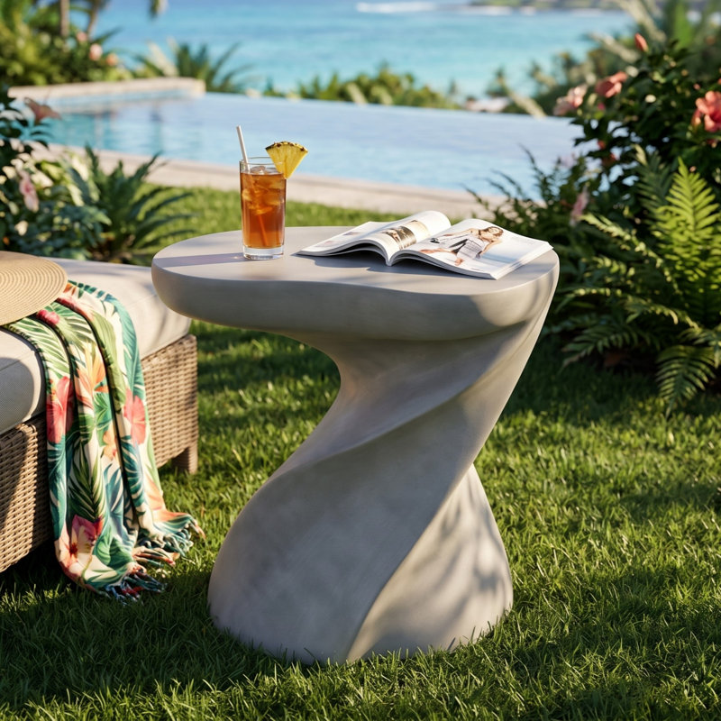 Table d'appoint Ulman, Blanc