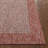 Marshanna Odin Solid Striped Border Indoor Outdoor Coral Flatweave Rug-49789159