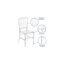 Chaise empilable Glenoe Crystal Ice Napoleon