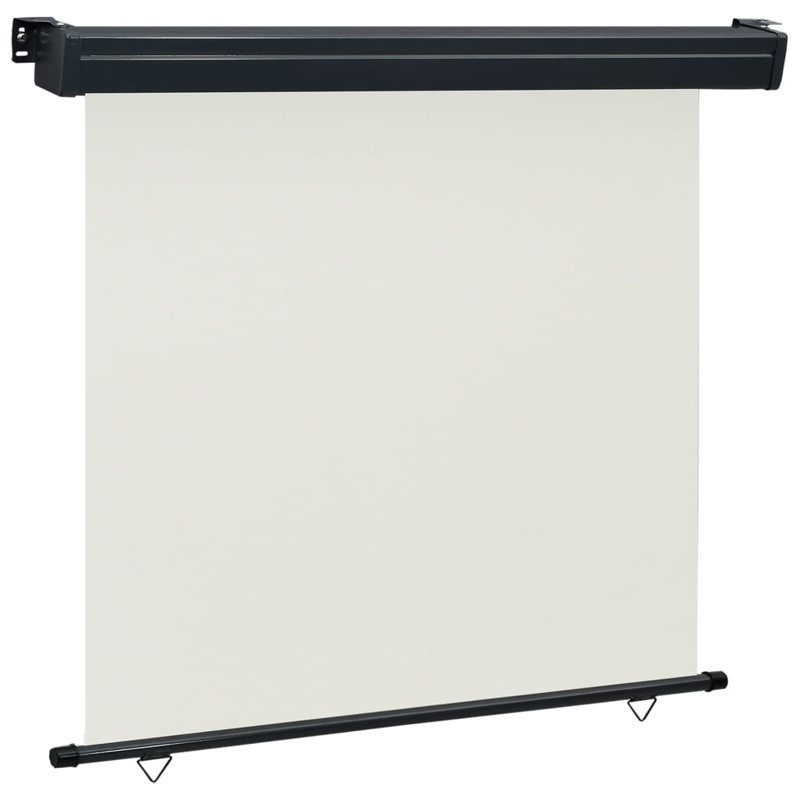 Ergin Balcony Side Awning, 250cm H x 160cm W, Cream