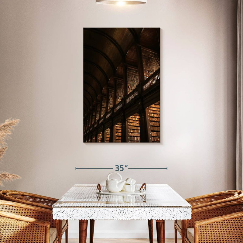 Lilie Trinity College Library, 45" H x 30" W