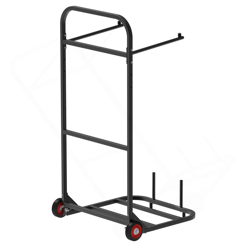 Folding Chair Rack Cart For 10 Chairs Of 100 LBS Push-Style Chair Dolly