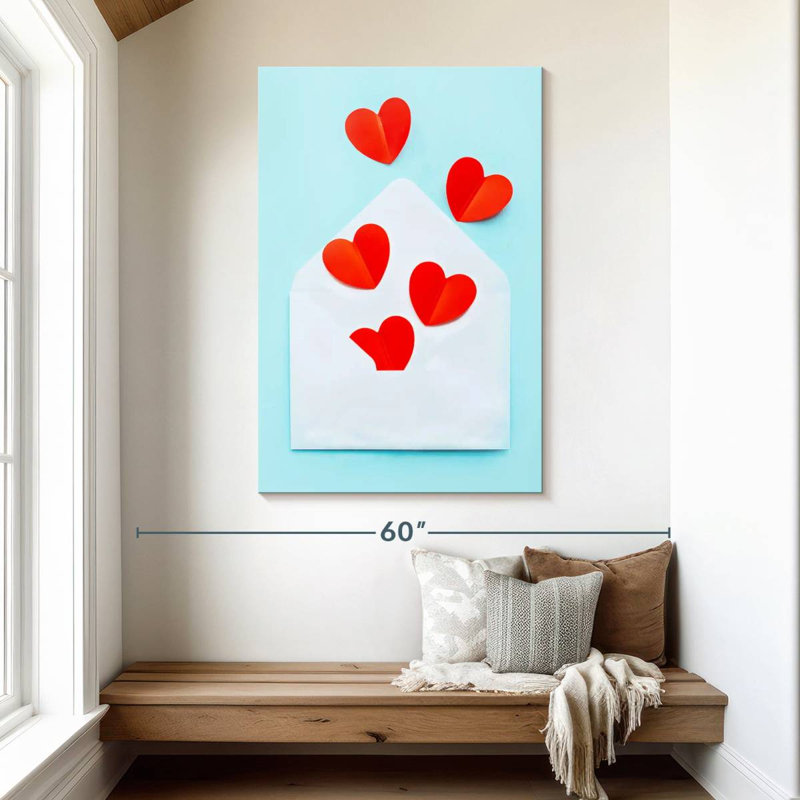 Lettre Hardie pour la Saint-Valentin, H 48 po x l 32 po
