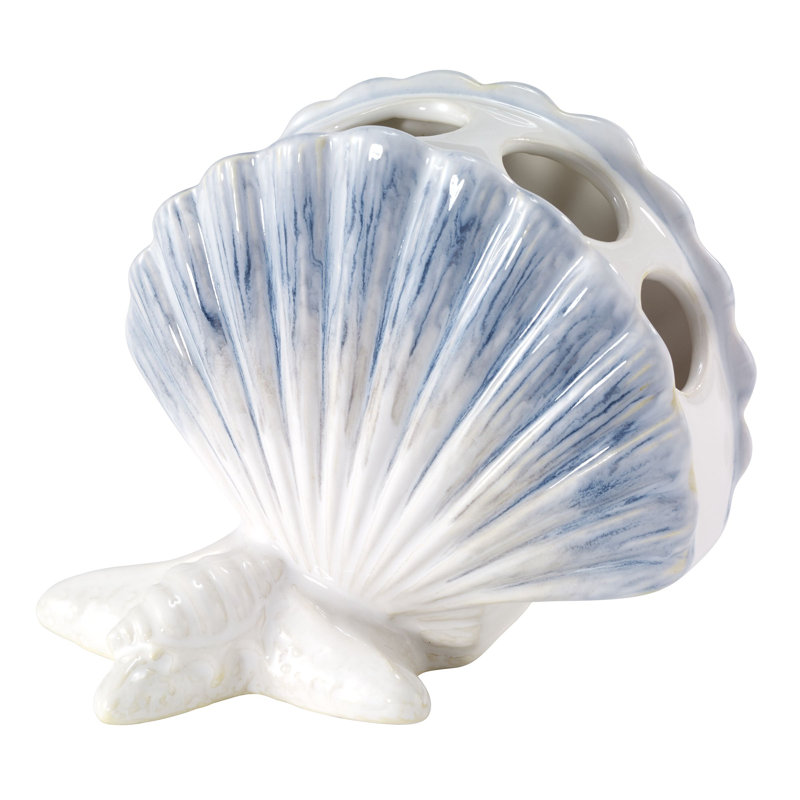 Abstract Coastal Bath Toothbrush Holder