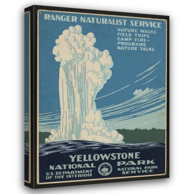 «Yellowstone National Park, Ranger Naturalist Service» par Don Chester Powell - Art mural sur toile tendue avec châssis