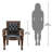 Beardsley Lion Leather Armchair