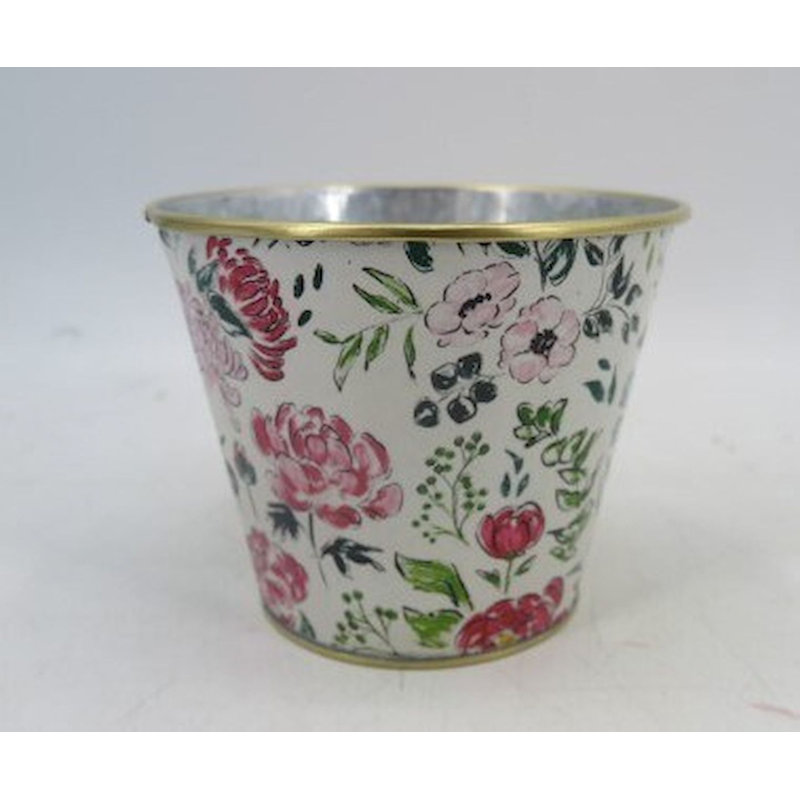 Pot de fleurs multicolore