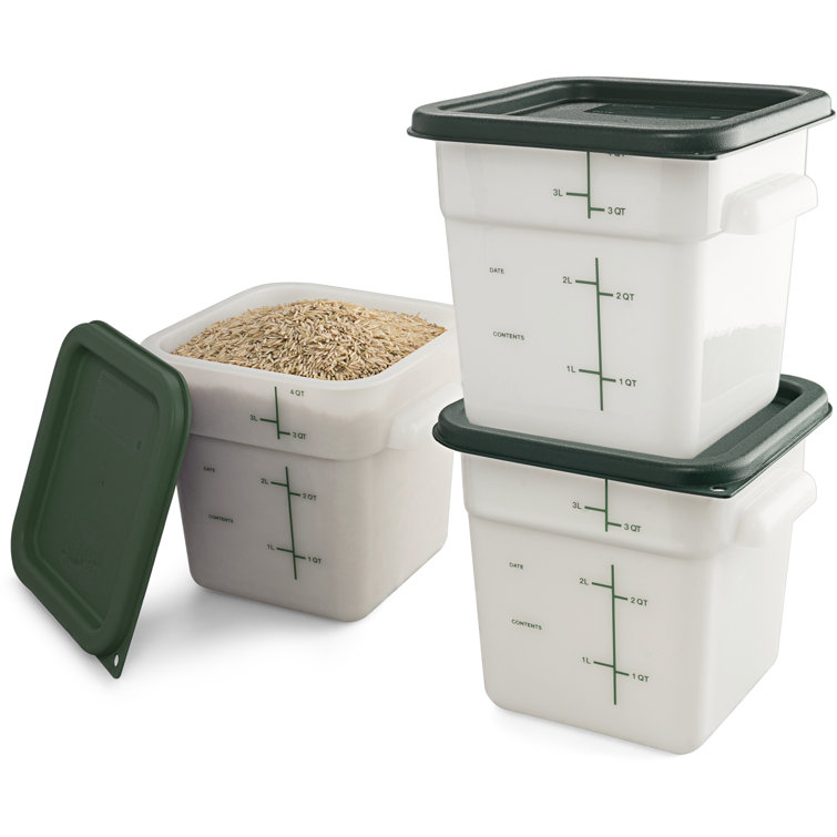Carlisle Food Service Products Rectangle Polyethylene Food Storage Container