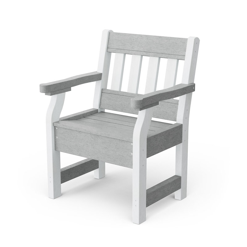 Chaise de jardin Heritage, Gris clair / blanc