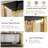 Clodoveo 47.24'' Glass Top Console Table-299762976-299762983