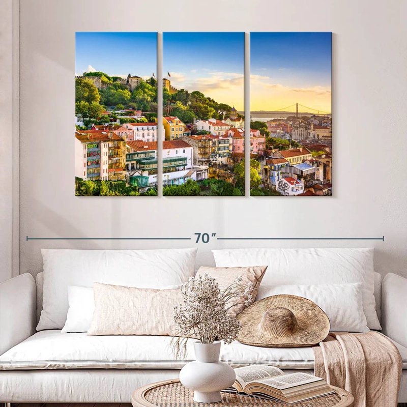 Rorry Lisbon Skyline, 32" H x 50" W