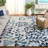 Jardin Tufted Wool Cotton Floral Rug in Ivory/Blue-94664274