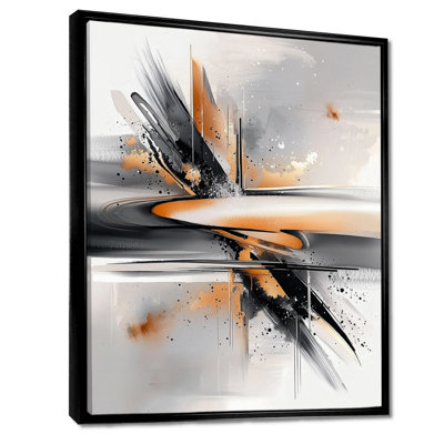 Geometric Dark Fractal In Motion III - Abstract  Fractal Wall Art Living Room