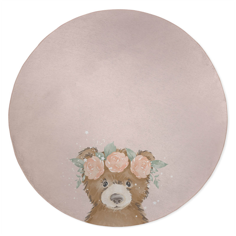 Tapis de jeu Bearly, Rose/brun