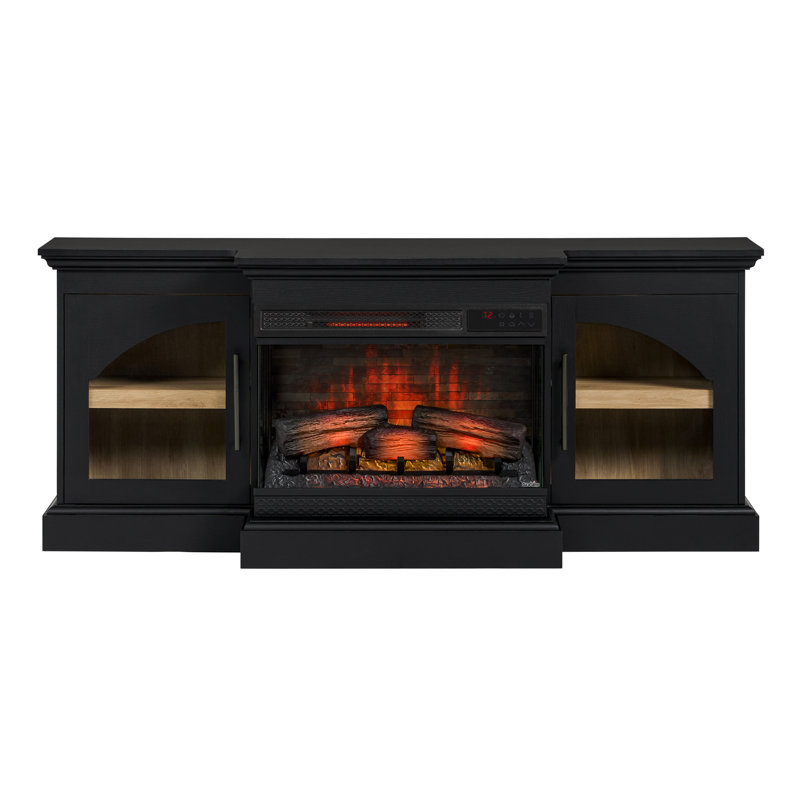 Meuble télé avec foyer Duraflame® Smart, 60 po, Noir