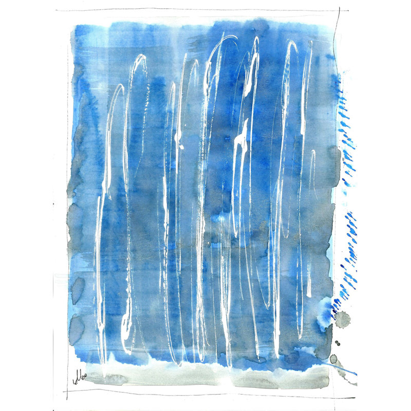Mark Lembo " Up And Down Blues " by Mark Lembo, Black Framed Paper, 20" H x 16" W
