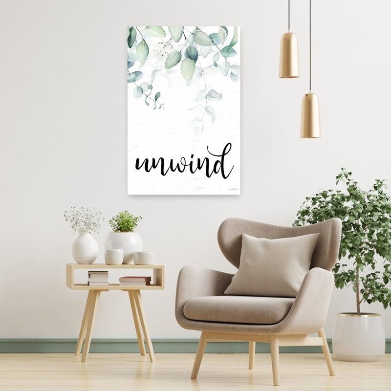«Unwind Leaves», art contemporain abstrait, H 36 po x l 24 po