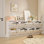 Armoire de rangement pour chaussures 32 paires, range-chaussures autoportant avec 4 tiroirs rabattables, range-chaussures pour entrée, couloir, salon
