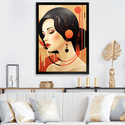 Portrait rétro, femme de beauté urbaine 1970