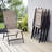 8 - Person Outdoor Dining Set with Aluminum Table and Folding Chairs