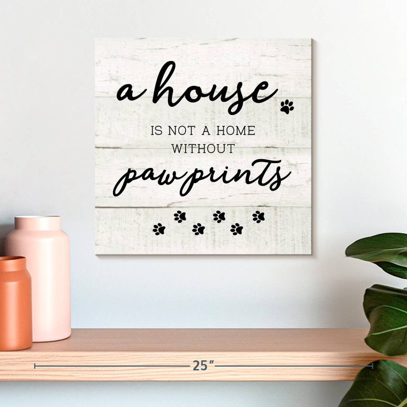 Tawel Home Pawprints, H 16 po x l 16 po
