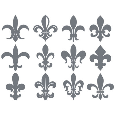 Décalcomanie murale motif fleur du lis