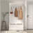 Entryway Bench With Standing Coat Rack, Hall Tree With Shoe Storage Bench, Entryway Organizer With 5 Hooks
