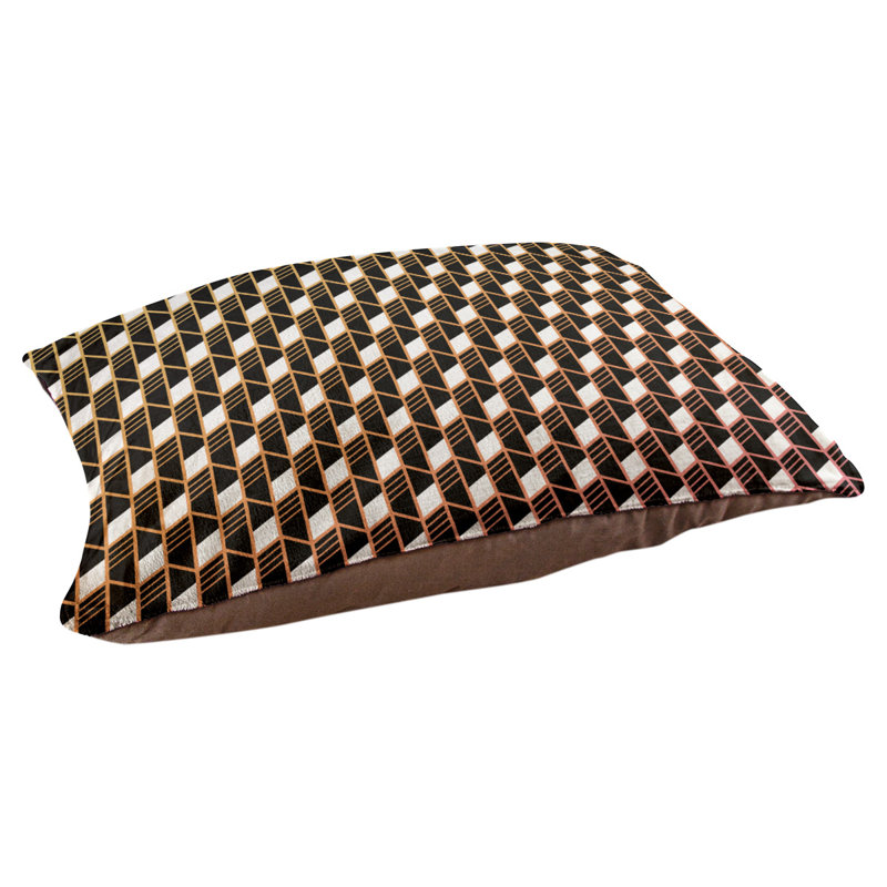 Coussin pour chien Byrge, Moyen (L 29,5 po x P19,5 po x H 9,5 po), Dégradé coucher de soleil