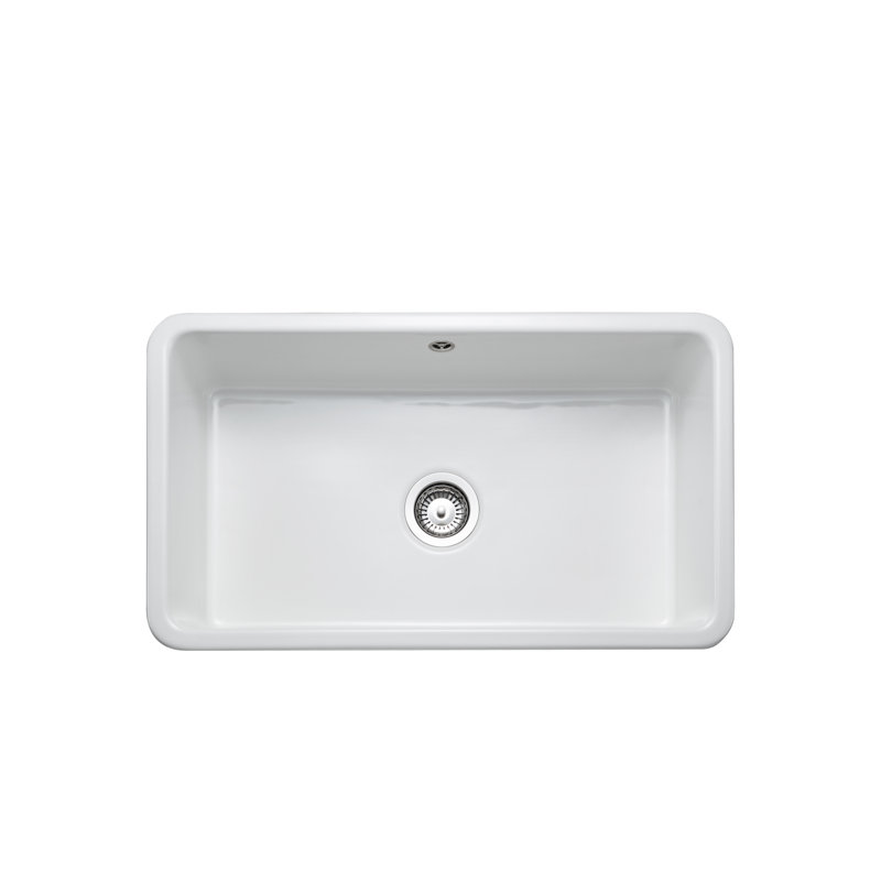 Farmhouse Belfast Fire-clay Ceramic Kitchen Sink - White