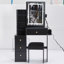 Ensemble de meuble-lavabo 29,2 po avec tabouret de chevet et tabouret