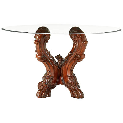 Shila Round Glass Top Dining Table