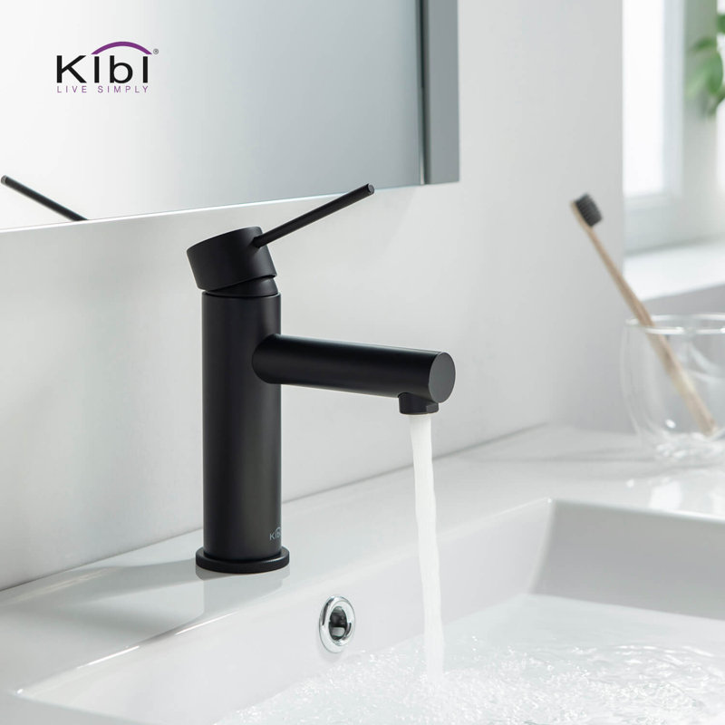 Circular X Single-Hole and Mounting / Installation Required -handle Bathroom Faucet, Matte Black, With Pop Up Drain